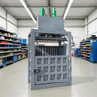 批量生产服装纺织打包机不锈钢碎料压缩设备牛仔裤袜子压包机