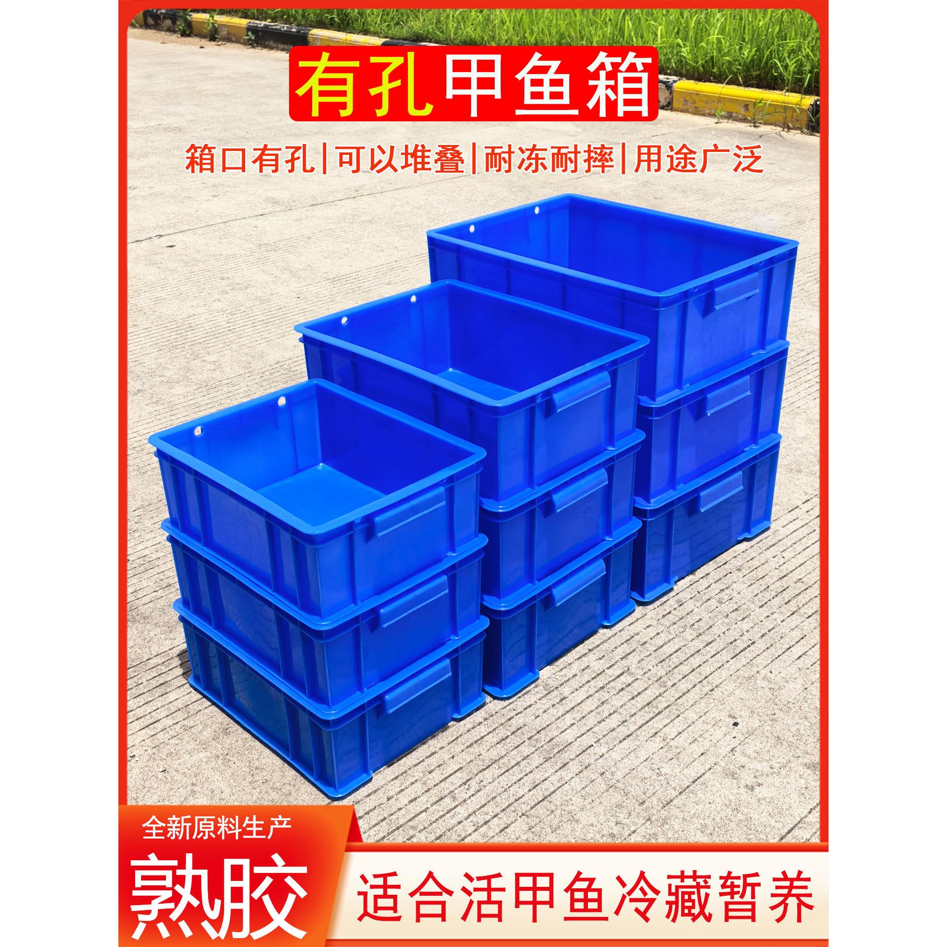 甲鱼专用箱甲鱼收纳箱有透气孔可堆叠甲鱼鳖暂养塑料盒