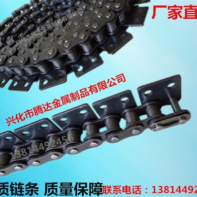 工业输送链条直板带耳传动链条单侧双孔WSA-2带耳链条规格齐全