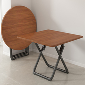 可折叠桌子餐桌家用小户型阳台方桌家用出租屋摆摊便携式 吃饭圆桌