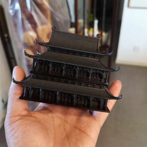 钰书房假山盆景吸水石宝塔凉亭微景观装饰藏经阁塑料古建筑模型