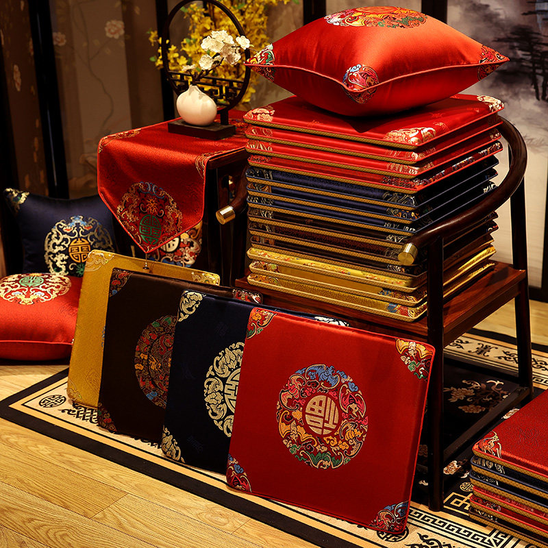 中式垫子椅子红木沙发坐垫冬季屁垫实木餐椅凳子垫圈椅座垫茶椅垫