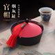 趣味官帽烟灰缸创意个性 高档带盖烟缸 潮流家用客厅带盖防飞灰中式