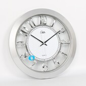 康巴丝16英寸创意客厅挂钟时尚 挂表超静音钟表镂空挂钟石英钟时钟