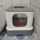 宠物猫砂盆抽屉式 超大猫厕所猫咪用品 防外溅大号防臭顶入封闭式