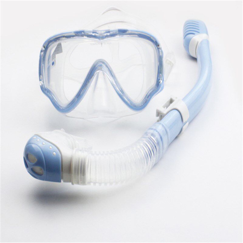 三亚儿童潜水镜防水平光浮潜防雾大面镜全干式呼吸管小孩深潜面镜