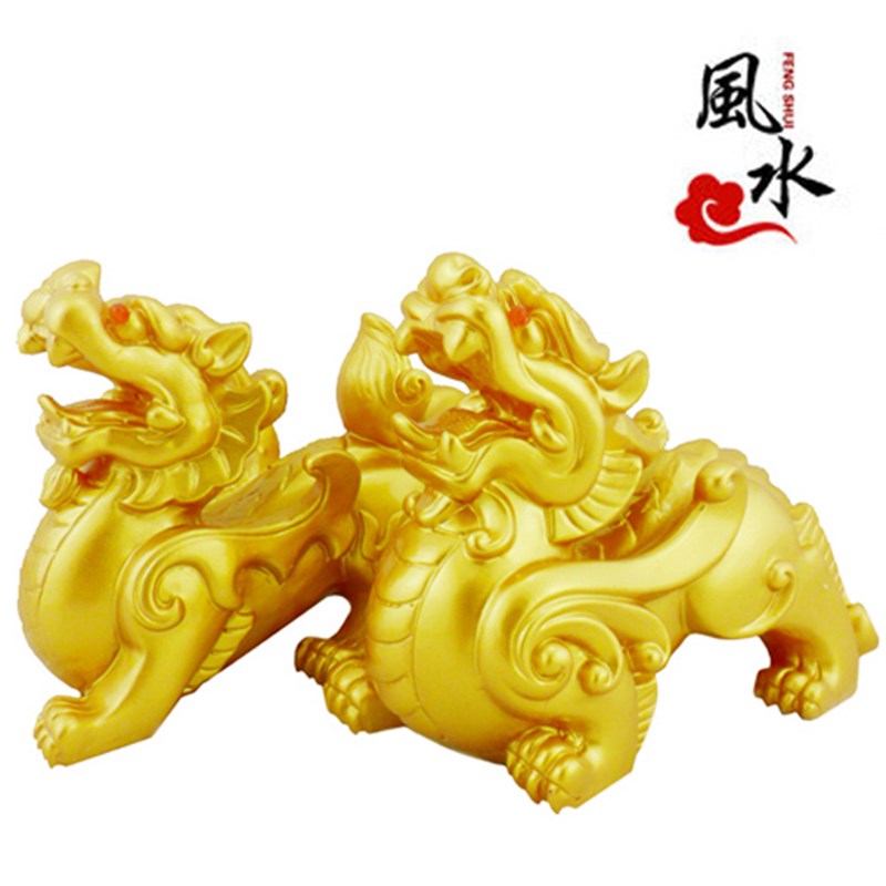 貔貅摆件大号一对聚财旺财汽车摆件仿纯铜皮休店铺客厅摆设工艺品