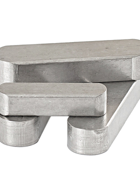 304不锈钢平键A型平键销圆角方键GB1096方料销10*8mmM10M12M14M16