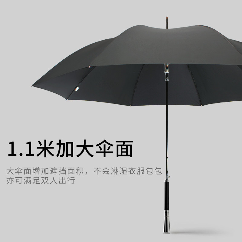 长柄雨伞大号黑色男生轻奢复古直柄伞抗风女广告伞礼盒礼品定制伞