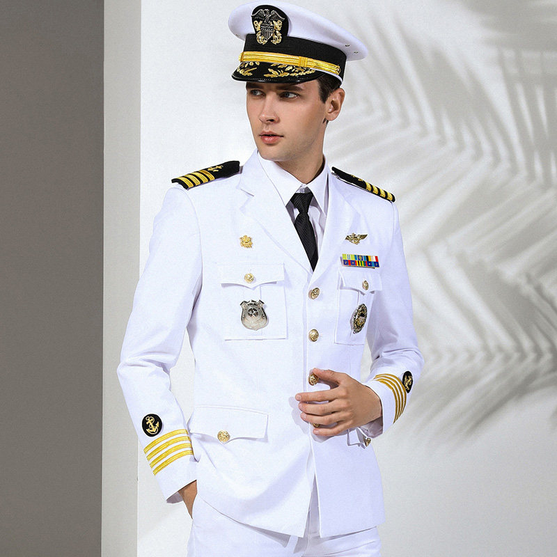 海员制服礼服游艇船长制服美海员晚宴常服演出服表演服套装西装男