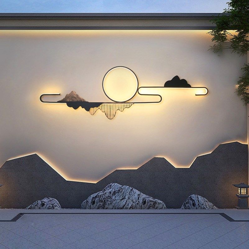 蒸客户外新中式别墅庭院造景灯花园墙壁灯禅意围墙灯景观防水壁灯,家装灯饰光源,户外壁灯,淘宝优惠券,粉丝福利购,淘宝优惠卷