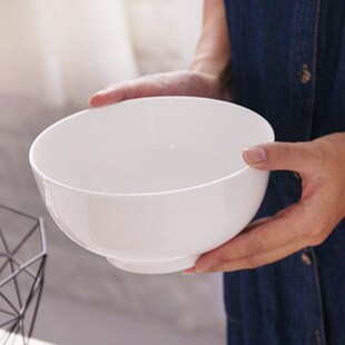 陶瓷汤面碗家用泡面碗骨瓷汤碗大号面条碗韩式大碗创意吃面的瓷碗