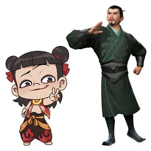 哪吒之魔童降世人形立牌电影院布置装饰拍照打卡合影框kt板广告牌