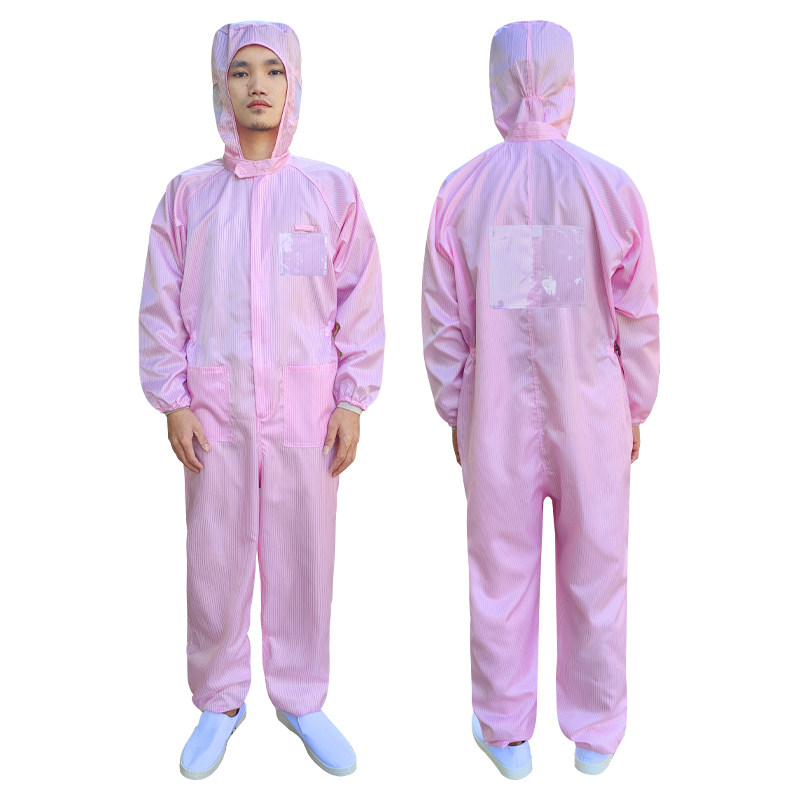 无尘服连体带背贴背标有口袋男透明卡槽橙色背袋胸袋洁净车间定制,居家日用,防护服,淘宝优惠券,粉丝福利购,淘宝优惠卷