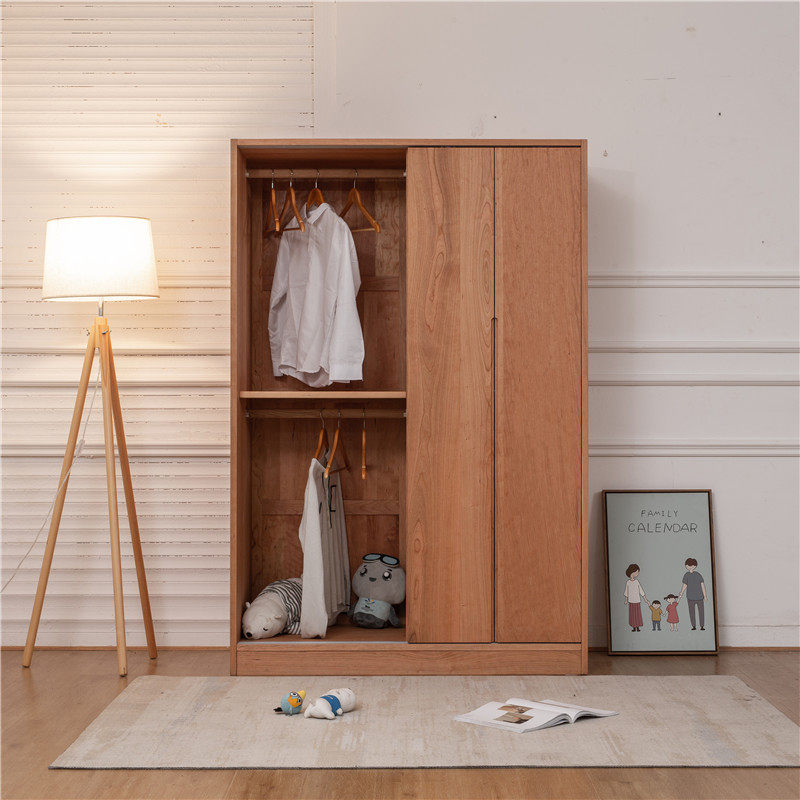 全实木儿童移门衣柜大容量收纳储物柜北欧简约卧室家用原木衣橱,住宅家具,独立衣柜,淘宝优惠券,粉丝福利购,淘宝优惠卷