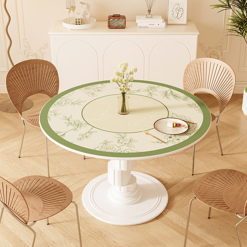 餐桌垫防水免洗皮革小清新圆桌垫防烫防油定制圆形茶几垫轻奢桌布,居家布艺,桌布,淘宝优惠券,粉丝福利购,淘宝优惠卷