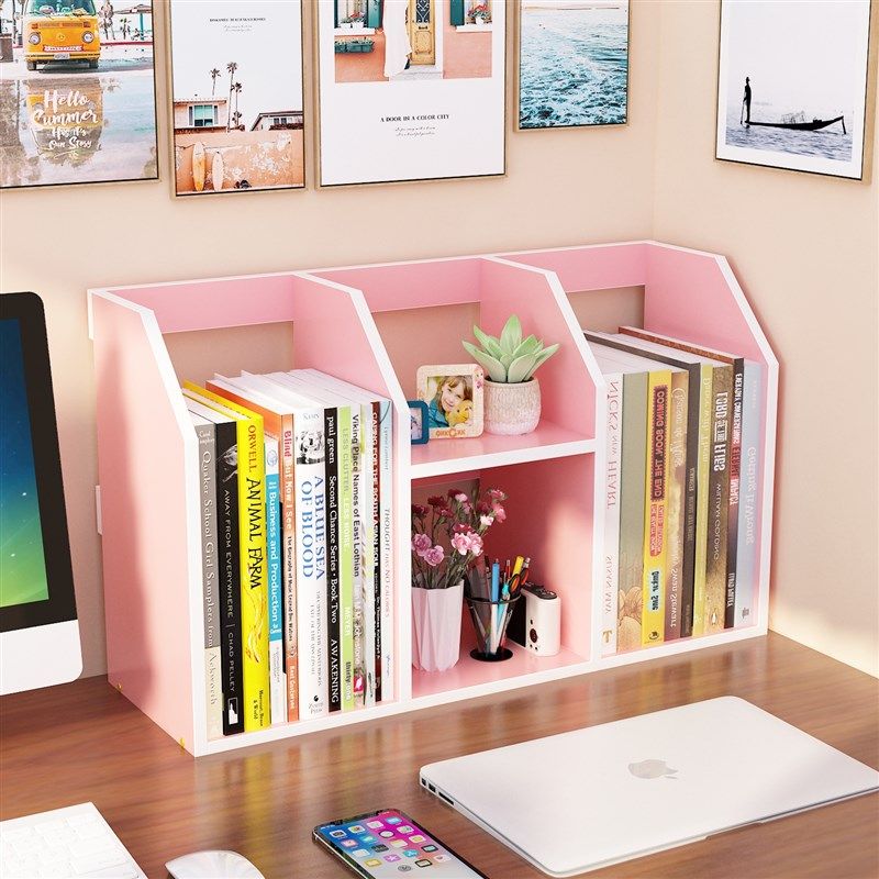 简易书架桌上学生用儿童办公桌宿舍小书柜书桌收纳置物架桌面简约,住宅家具,书架,淘宝优惠券,粉丝福利购,淘宝优惠卷