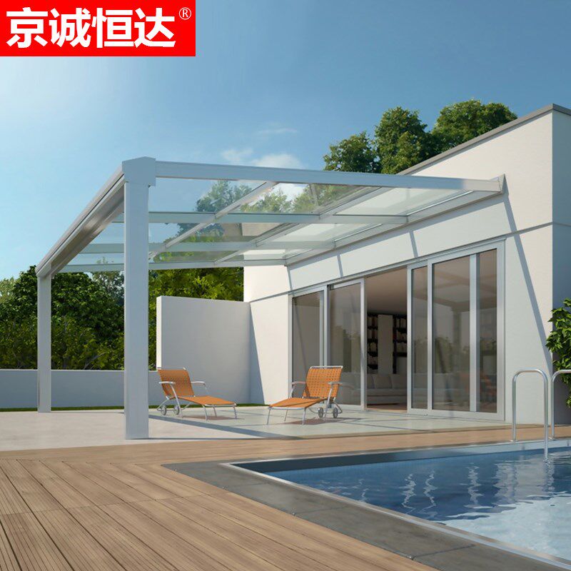 杭州玻璃阳光房断桥铝合金门窗窗户封阳台金华别墅露台阳光房定制