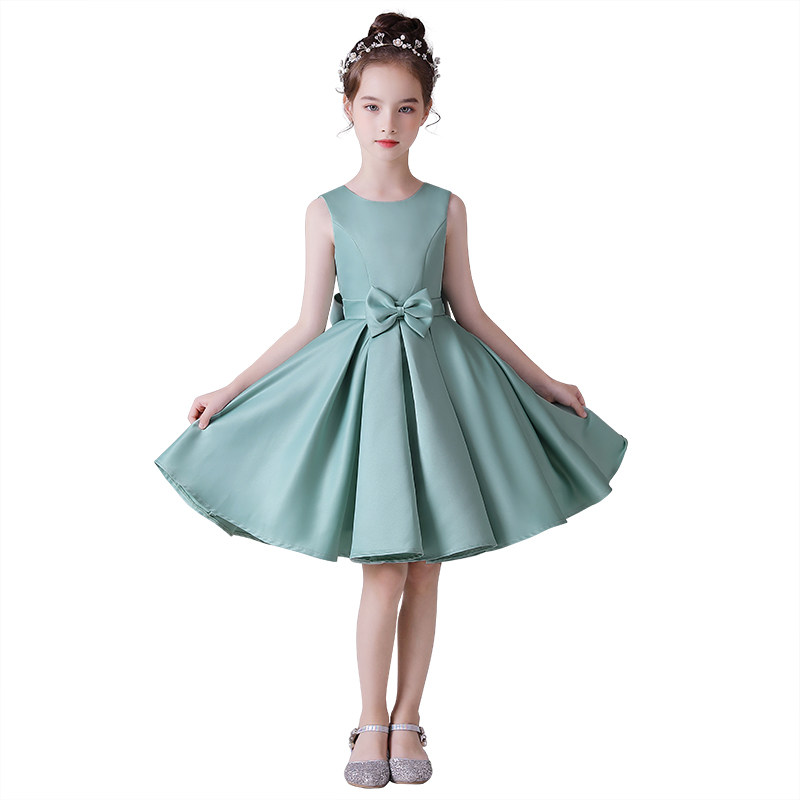 迪迪淘儿童礼服公主裙晚会主持人礼服女童合唱管弦乐团体演出服缎