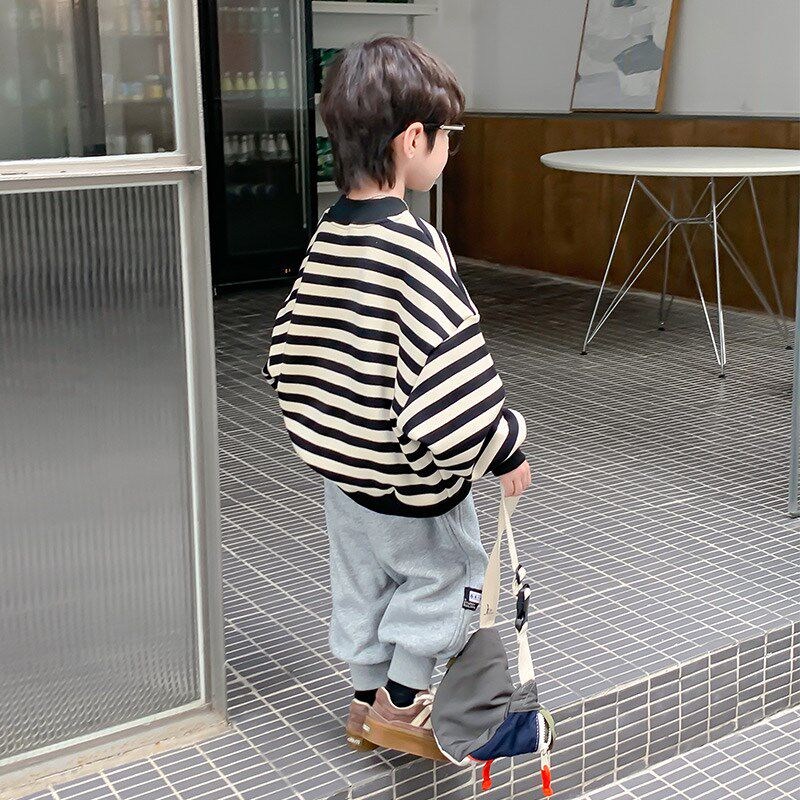 男童卫衣秋冬2024新款儿童打底衫加绒加厚冬装上衣男孩冬季一体绒