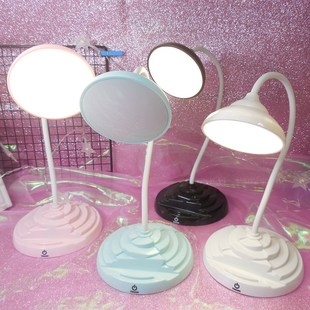 LED三档触摸调光台灯大学生学习宿舍便携充电桌面台灯床头灯看书