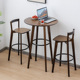 吧台桌家用高脚桌子小户型客厅阳台休闲吧台餐桌靠窗酒吧桌椅组合