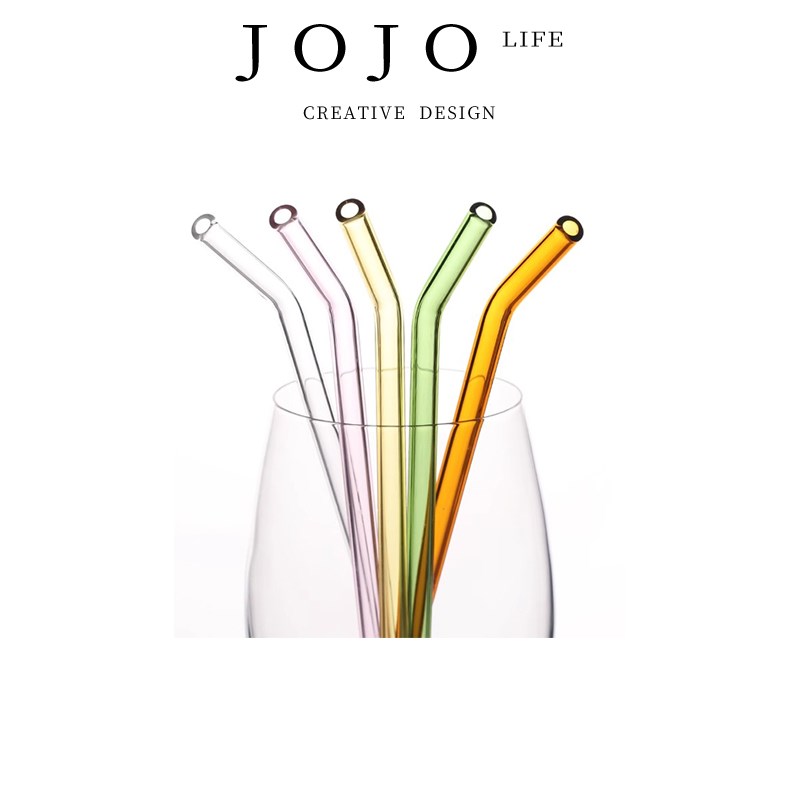 JOJOS L. PD.macroscopic.玻璃吸管非一次性耐高温管弯头 宏观
