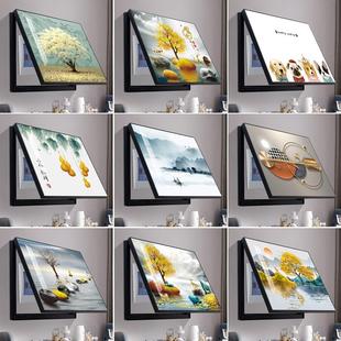 背景布配电盒电线盒挂画装饰画家用空开箱盖子盖板电表箱遮丑墙上