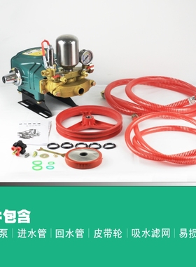 联农新款26/60(86D)款农用高压三缸柱塞泵打药机泵头大开关免黄油