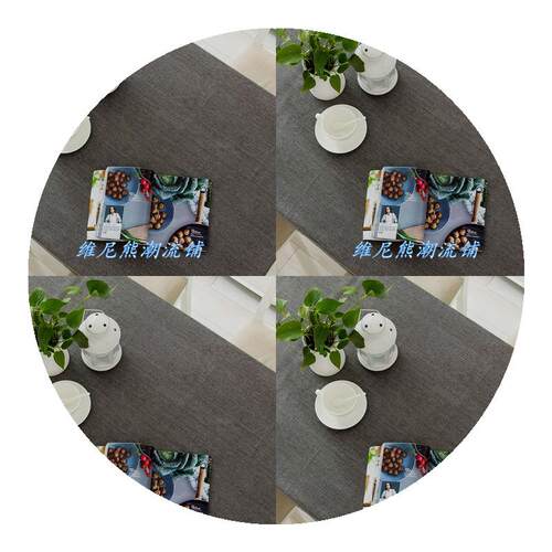 2023 Modern Cotton Linen Table Cloth Waterproof Square Party