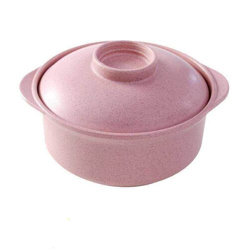 Creative Anti-Slip Wheat Aroma Noodle Bowl with Lid, Student