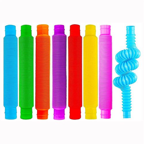 8Pack Large Pop Tubes Fidget Toys Sensory Toy for Sress Anxi
