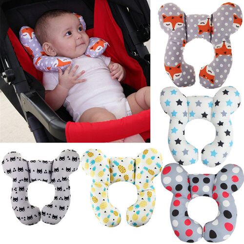 Protective Travel Car Seat Head And Neck Pillow Soft Neck Su