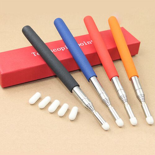 1M Hand Pointer Torch Whiteboard Pen Felt Head Telescopic