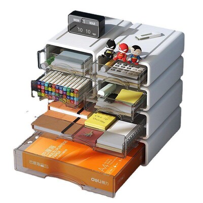 Plastic Box Desktop Organizer Drawer Makeup Storage Box Stac