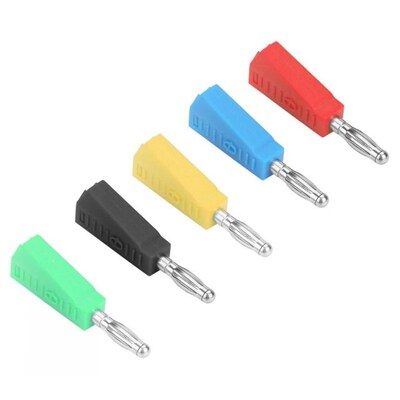 10pcs P3002 Test Probe Connector 4mm Nickel Plated Speaker B