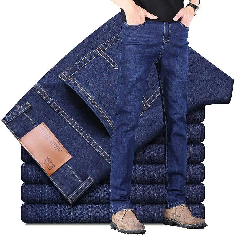 New  Stch Jeans for Men Classic Business Slim Straight图片