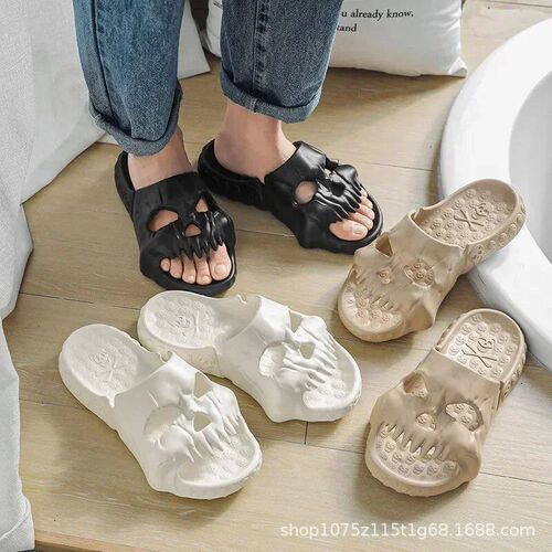 Skull Slippers Demon Cloud Summer beach Sandal Slides yk