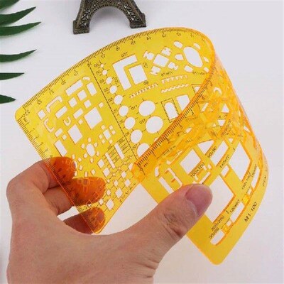 Professional Architectural Template Ruler Drawings Stencil