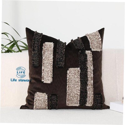复古圈绒抱枕套簇绒抱枕家居沙发靠垫腰枕套cushion cover pillow