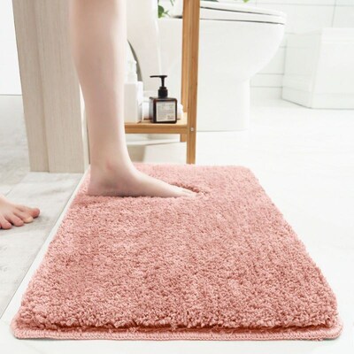 Bathroom Super Thick Fluff Fiber Bath Mat Shower Room Rugs