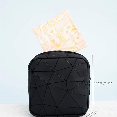 Geometric Pattern Sanitary Napkin Storage Bag For Traveling