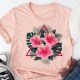 rend 90s Casual Letter Lad Tee Style Graphic Flower Clothing