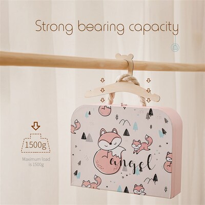 10/5pcs Wooden Baby Clothes Hangers Tops Washcloths Coat Han