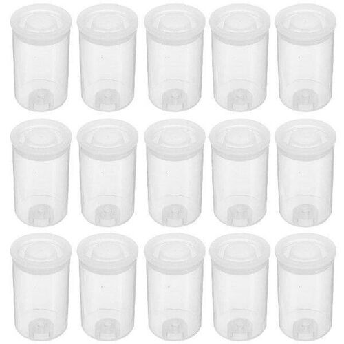 30 Pcs Storage Box Cylindrical Film Roll Nail Cylinder Jar