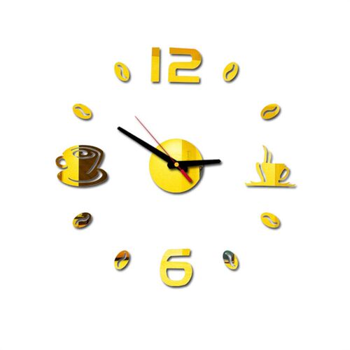 Cafe Diy Large Wall Clock Frameless Giant Wall Clock Modern