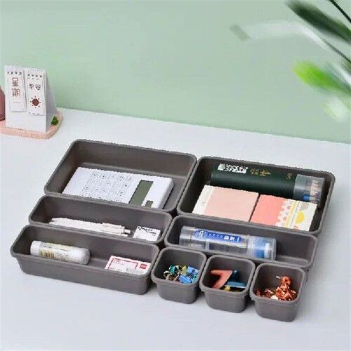 8pcs/set Adjustable Drawer Organizer Box Trays Make Up