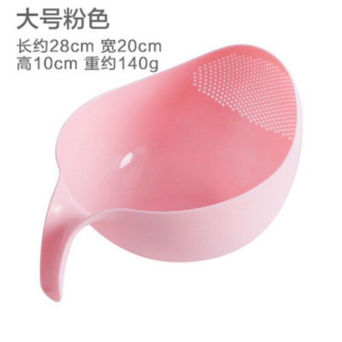 Rice Washer Plastic Basin Basket Kitchenware Drain Basket Ve