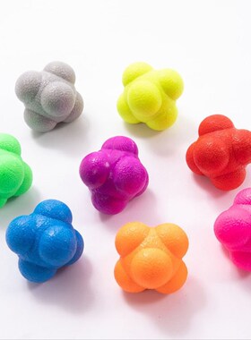 1Pc Hexagonal Reaction Ball Silicone Agility Coordination Re