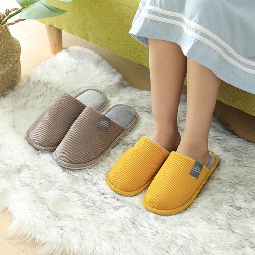 Fashionable Couple Fur Slippers For Home Indoor Warm Thick-s